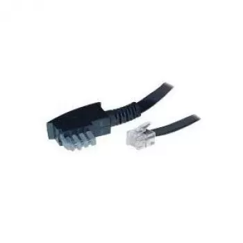 S/CONN 6 m TAE-N - RJ12 musta läpinäkyvä TC 70166 ShiverPeaks