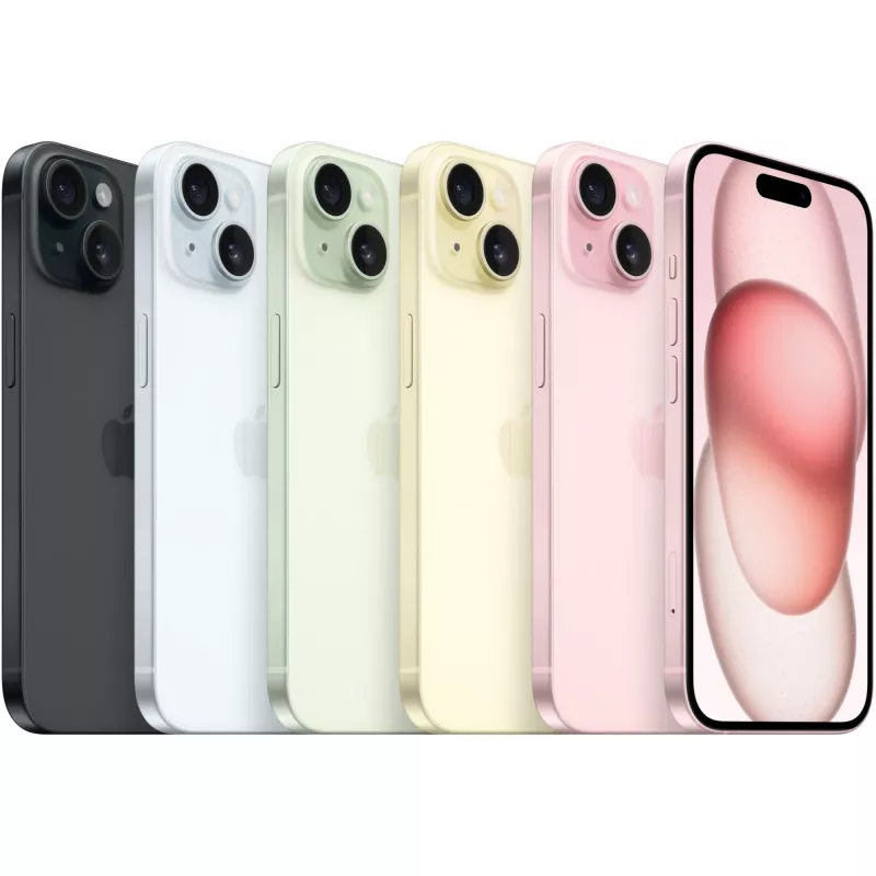 Apple iPhone 15 15,5 cm (6.1) Dual SIM iOS 17 5G USB Type-C 128 GB musta