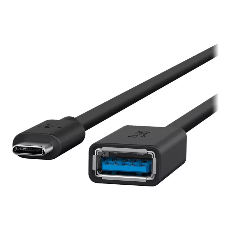 Belkin USB 3.0 USB-C – USB-A -sovitin, 5 Gbps, musta