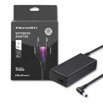 Kannettavan tietokoneen virtalähde Qoltec 65W 3,42A 19V 5,5x2,5 50068.65