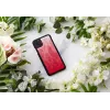 Älypuhelinkotelo iKins iPhone 11 Pro Max – pink lake mustalla reunuksella