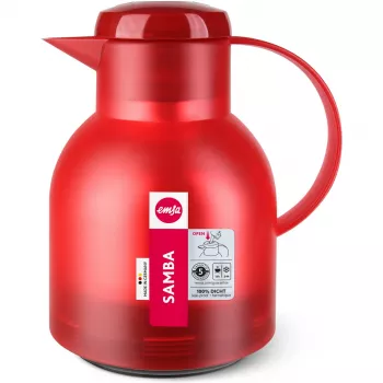 EMSA 504232 karahvi/kannu/pullo punainen, läpinäkyvä