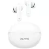 Bluetooth-kuulokkeet Usams TWS E02 ANC+ENC valkoinen