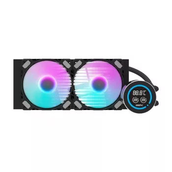 240mm jäähdytin Darkflash DN-D240 musta — vesijäähdytysjäähdytin PC-nestejäähdytysjärjestelmiin