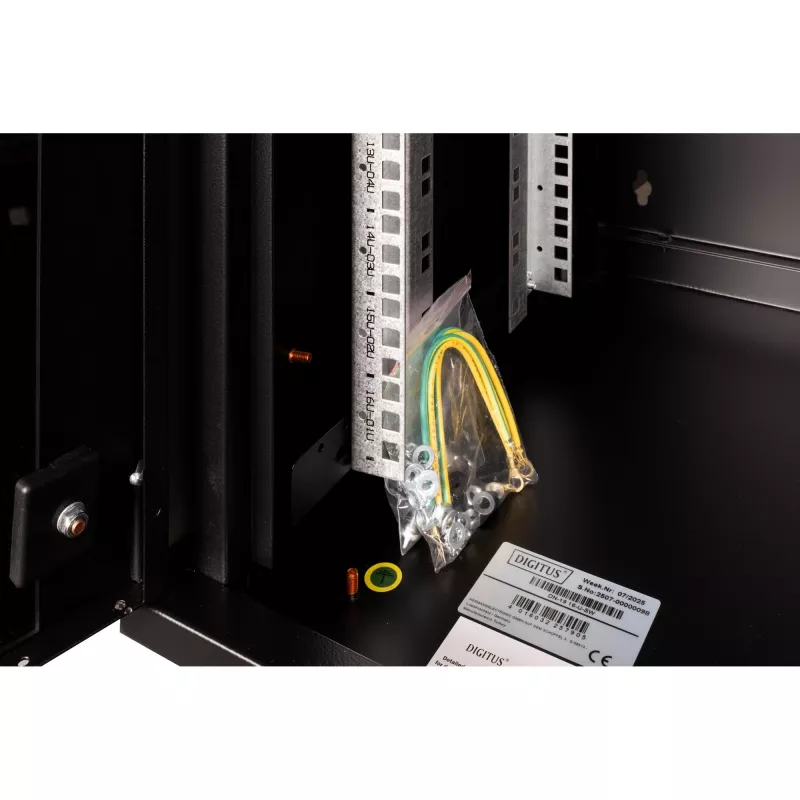Seinäasennusteline Digitus DN-19 16-U-SW