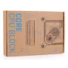 Vesiblokki Alphacool Core 1 Aurora Carbon Brass Copper Nickel Black 72mm
