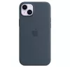 Silikonikuori Cover Apple iPhone 14 Plus MagSafe Storm Blue