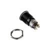 DimasTech vandalismikytkin/-painike 19 mm Blackline Dot RGB PD218