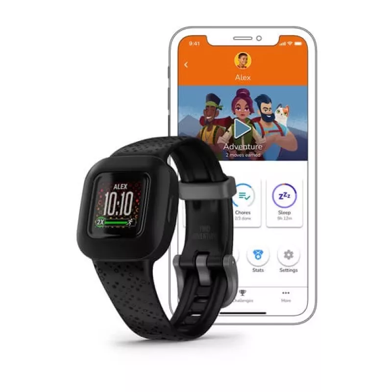 Garmin Vivofit Jr. 3 MIP ranneke-aktiivisuusranneke 1,4 cm (0,55 inch) musta
