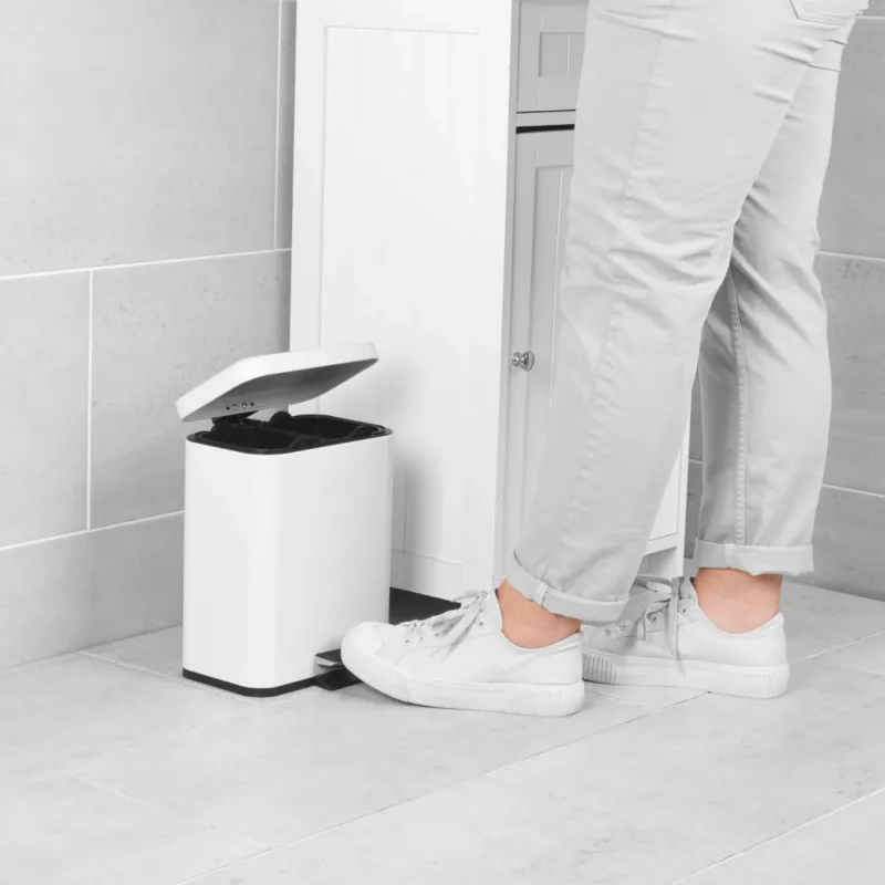 Roska-astia Beldray LA035235WHTFEU7 kaksiosastoinen 5 L valkoinen