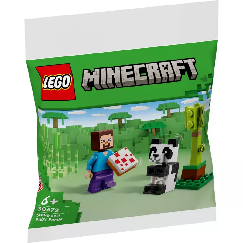 LEGO Minecraft Steve ja Baby-Panda 30672 polybag