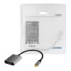 LogiLink CUA0103 USB 3.2 Gen1 Type-C - HDMI-A-kaapeli 0,15 m musta harmaa