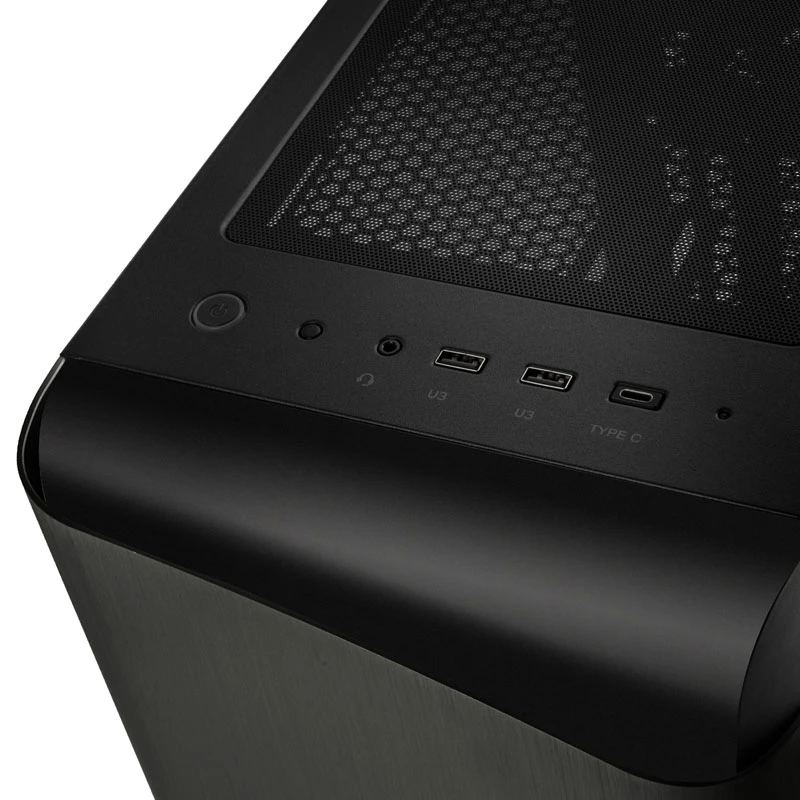 SilverStone Seta A1 Midi-Tower, Tempered Glass - musta