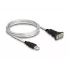 DeLOCK 63465 USB 2.0 Type-A - sarja RS-422/485 -sovitin, 6-napainen liitinlohko, 1,8 m, musta/läpinäkyvä