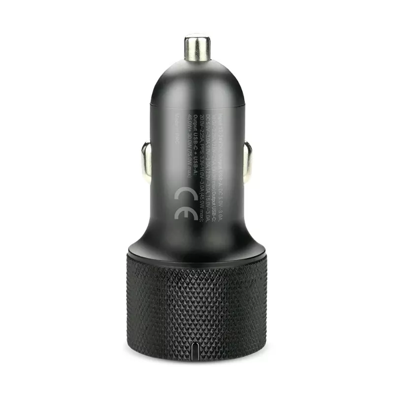 Autolaturi everActive CC-50Q QC3.0 75W Quick Charge 3.0 -tuella ja USB-liitännöillä