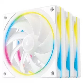 PC-jäähdytystuuletin DeepCool FL12R SE 3in1 valkoinen — 3 tuulettimen sarja, valkoinen