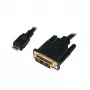 Mini HDMI - DVI-D -kaapeli M/M, 1 m, musta