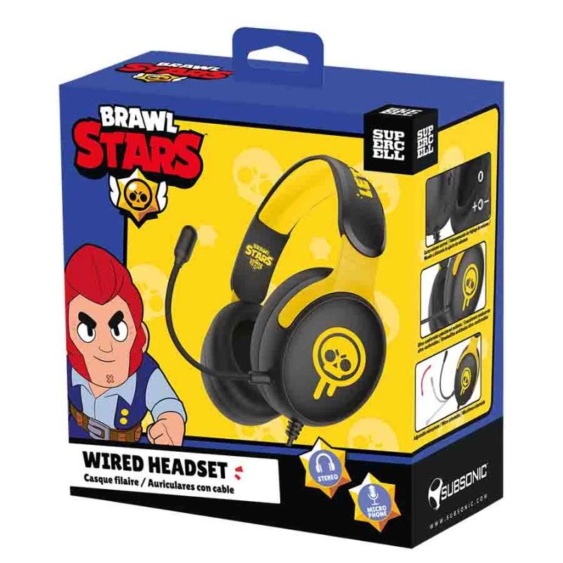 Subsonic pelikuulokemikrofoni Brawl Stars Drippy Skull