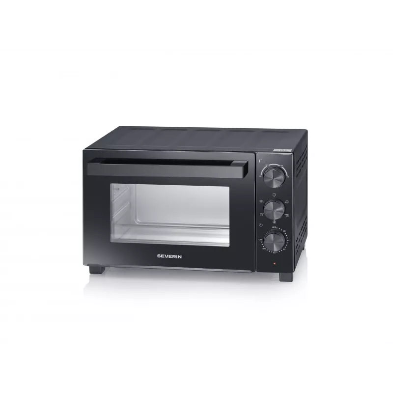 Severin TO 2075 miniuuni — 30 l tilavuus, 1600 W, vapaasti seisova, musta, grillitoiminto