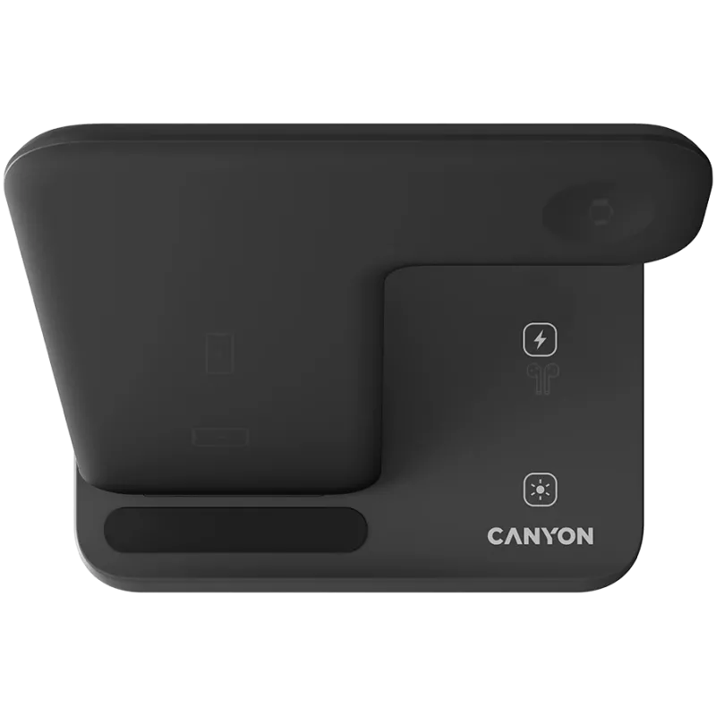 Canyon langaton laturi Dock 3in1 QI Apple 15W musta vähittäismyynti