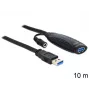 USB-kaapeli DeLOCK USB3.0-A - USB3.0-A 10m