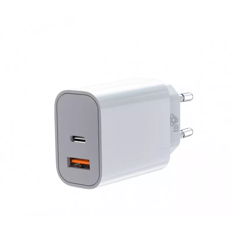 Yleislaturi 2x3A USB C + USB A Power Delivery valkoinen