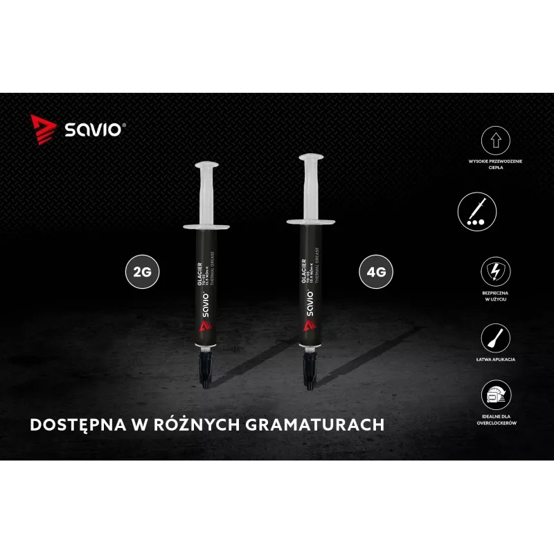 Lämpötahna SAVIO TG-03 13,5 W/m·K, 2 g — lämpötahna
