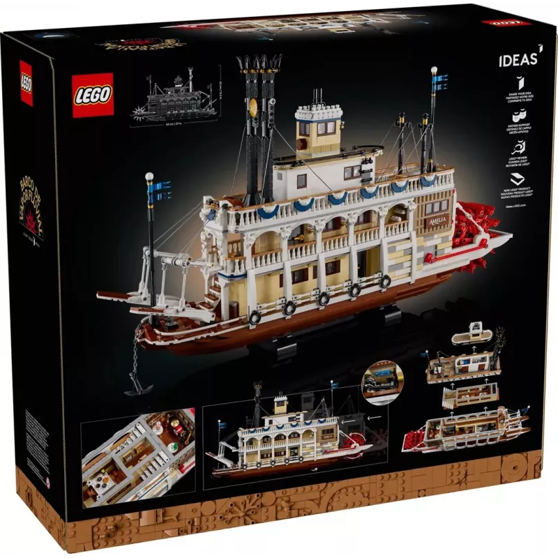 LEGO IDEAS 21356 jokihöyrylaiva