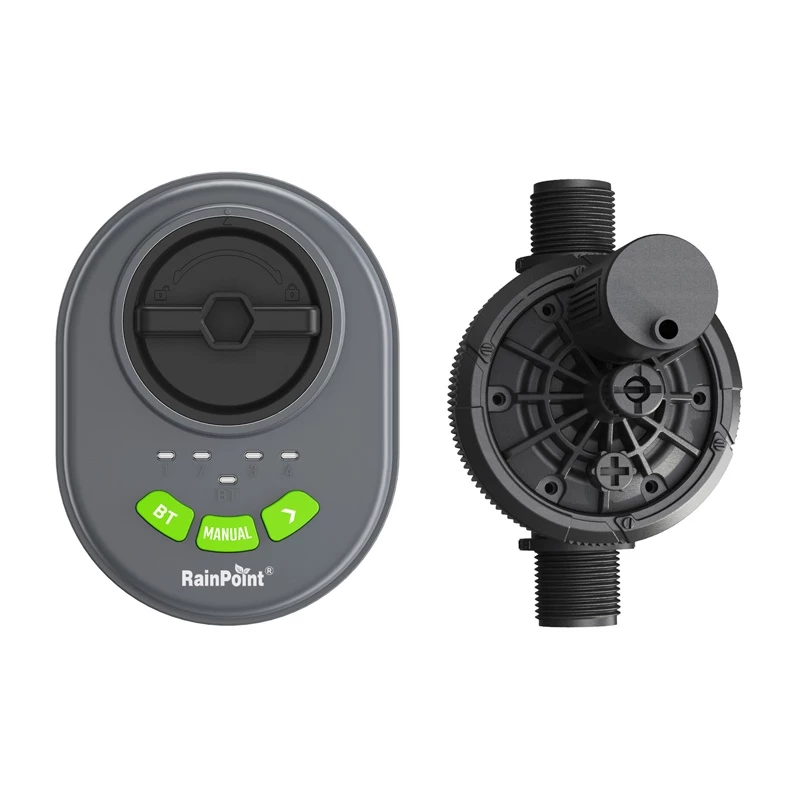 Kastelunohjaus RainPoint HIC406B — 4 vyöhykkeen Bluetooth-sovellusohjaus