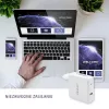 Qoltec GaN-laturi FAST 108W | 5-20V | 3-4.7A | USB C | valkoinen