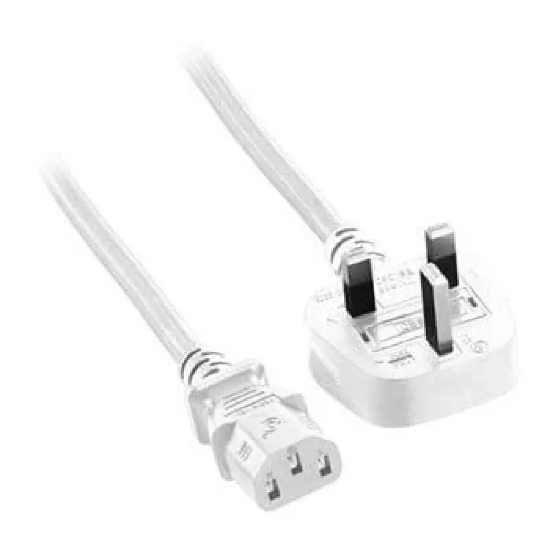 Microconnect PE090420W virtajohto valkoinen 2 m virtapistoke tyyppi G C13-liitin