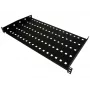 Alantec SA-P-19-1U-280-2-C 19 tuuman kiinteä räkkihylly, 1U, syvyys 280 mm, musta