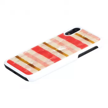 iKins suojakotelo iPhone XR — Short Cake -kuvio, valkoinen