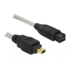 FireWire A/B -kaapeli DeLOCK 82588 1,0 m harmaa