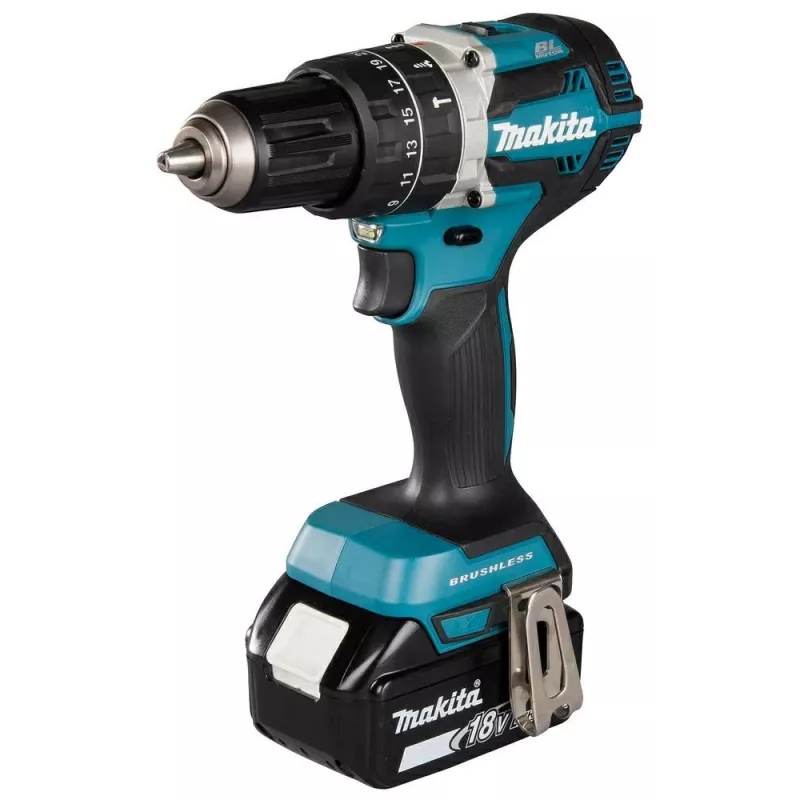 Makita DHP484RTJ porakone pikaporanistukka 1,8 kg musta, sininen