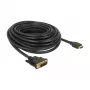 Videokaapeliadapteri DeLOCK 85587 10 m HDMI Type-A DVI-D musta
