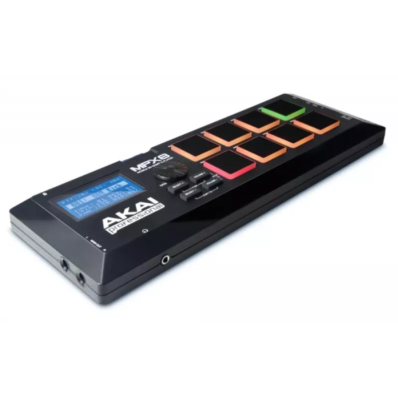 Akai MPX8 samplesoitin ja pad-ohjain, musta