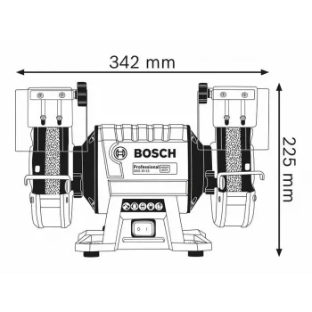 PÖYTÄHIOMAKONE FI 150/20 MM 350W GBG 35-15 BOSCH