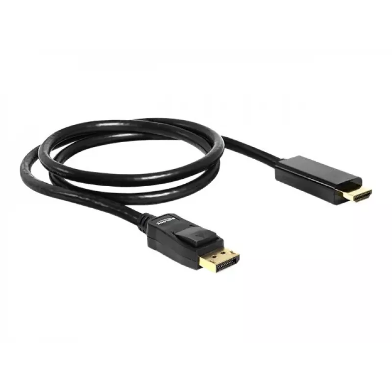 Displayport/HDMI-kaapeli DeLOCK 82586 1 m musta