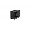 DeepCool CH160 PLUS R-CH160-BKNGM0-G kompakti (SFF) tietokonekotelo, Mini-ITX/Micro-ATX, karkaistu lasi, musta