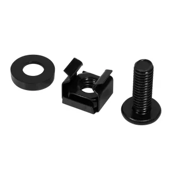 Ruuvipaketti LOGILINK AC116 — 50 mustaa ruuvia rack-tarvikkeisiin