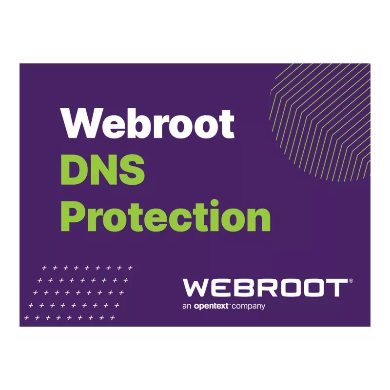 Webroot | DNS Protection GSM-konsolilla | 2 vuotta | Lisenssimäärä 1-9 käyttäjää