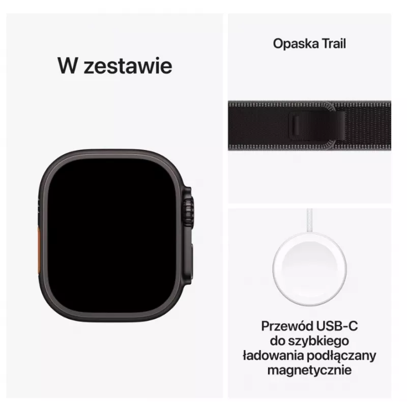 Älykello Apple Watch Ultra 3 GPS + Cellular 49 mm musta titaanikotelo