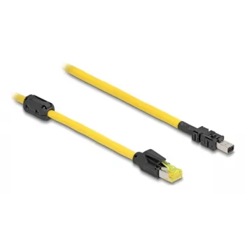 Verkkokaapeli DeLOCK 81250 musta keltainen 1 m Cat6
