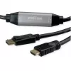 Videokaapelisovitin ROLINE 11.04.5776 7,5 m HDMI Type-A DisplayPort musta