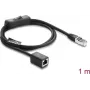Verkkokaapeli DELOCK RJ45 ST < BU inline-kytkimellä Cat.6 F/UTP 1 m