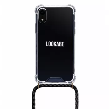 Lookabe kaulaketjupuhelinkuori iPhone XR:lle, kulta/musta