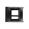 Extralink rack-asennuskaappi 6U 600x600 AZH musta seinäasennettava, kääntyvä
