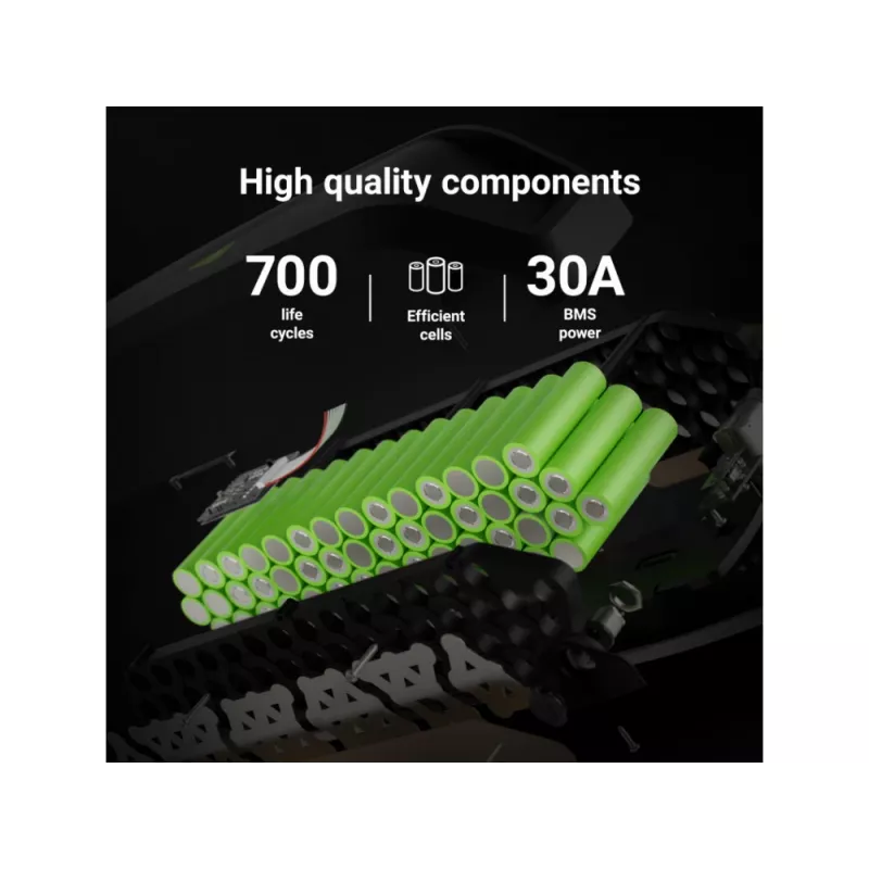 Akku Green Cell EBIKEGCF03 48V 14500mAh litiumioni musta