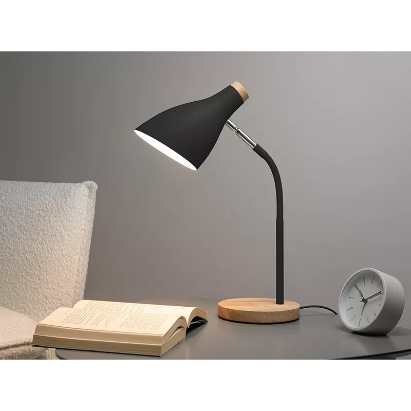 Pöytälamppu TRACER TRAOSW47237 Scandi musta LED säädettävä kirkkaus, säädettävä varsi